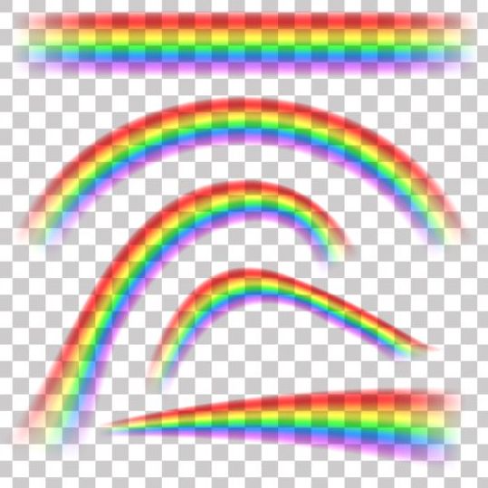 Vector rainbow illustration set 02