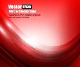Vector red wave background material