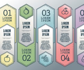 Vintage banners infographic template vectors set 14