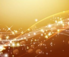 Wavy abstract background with star light vector 03