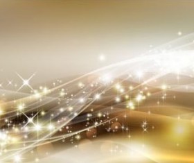 Wavy abstract background with star light vector 05