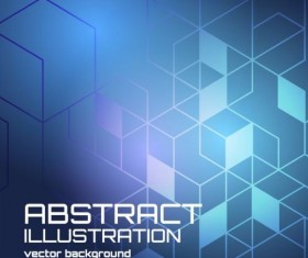 Wireframe abstract background vector illustration 05