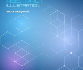 Wireframe abstract background vector illustration 10