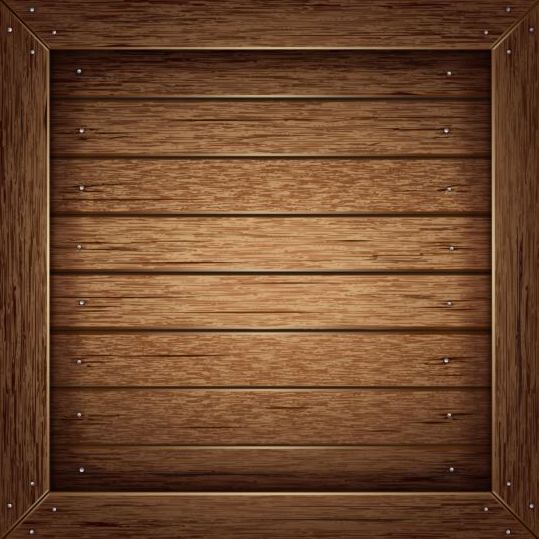 Wooden board frame vector material