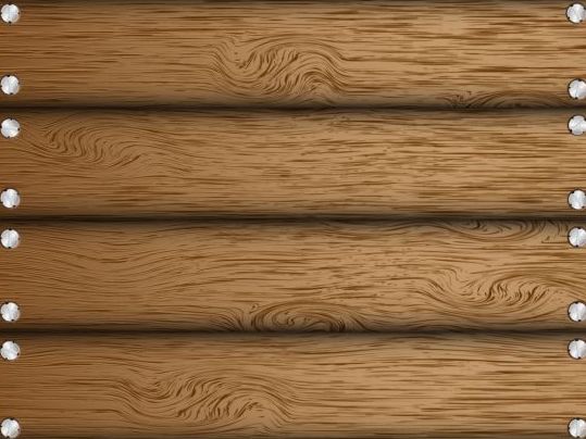 Wooden board with nails background vector 02