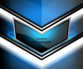 geometric backgrounds blue vector