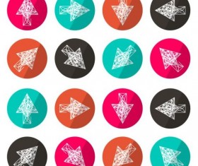 lines arrow icons vector