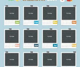 2017 christmas calendar vector material