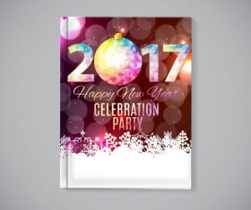 2017 new year celebration party poster vector