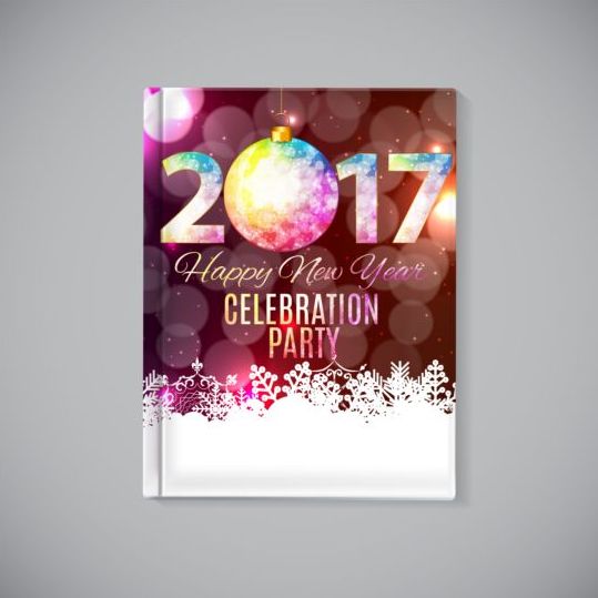 2017 new year celebration party poster vector