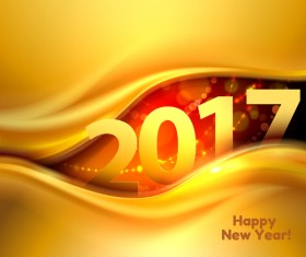 2017 new year gold abstractr background art vector 02