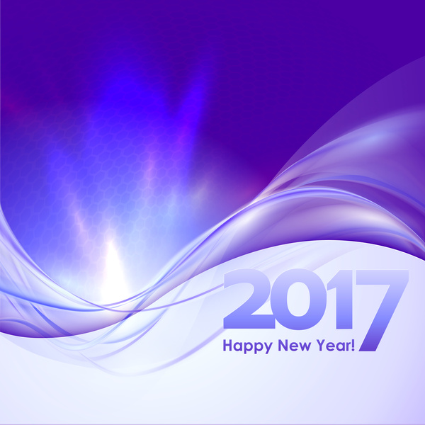 2017 new year purple abstract background vector 01