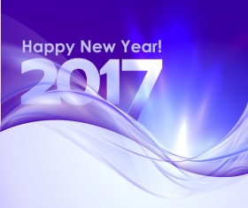 2017 new year purple abstract background vector 02