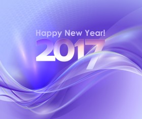 2017 new year purple abstract background vector 03