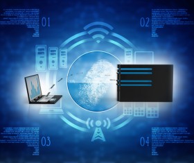 3dComputer Network Stock Photo 16