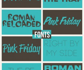 8 Kind Exquisite Fonts