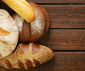 A gluten free breads on wood background Stock Photo 01