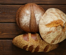 A gluten free breads on wood background Stock Photo 02