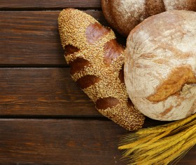 A gluten free breads on wood background Stock Photo 03