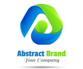 Abstract brand logo design vector