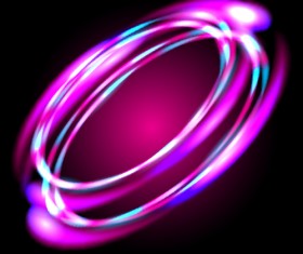 Abstract neon light effect vector illustration 01