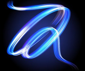 Abstract neon light effect vector illustration 02