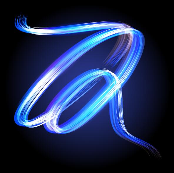 Abstract neon light effect vector illustration 02