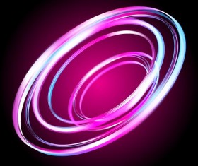 Abstract neon light effect vector illustration 09