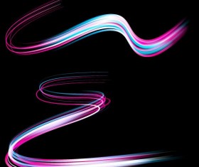 Abstract neon light effect vector illustration 12