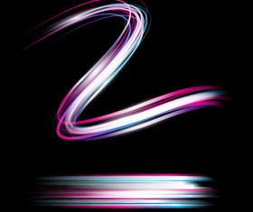 Abstract neon light effect vector illustration 13