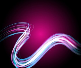 Abstract neon light effect vector illustration 16