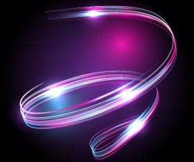 Abstract neon light effect vector illustration 22