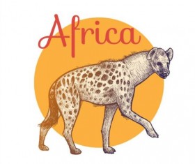 Africa hound vector