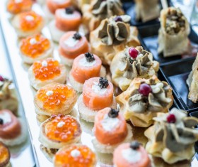 All kinds of delicious dessert snacks