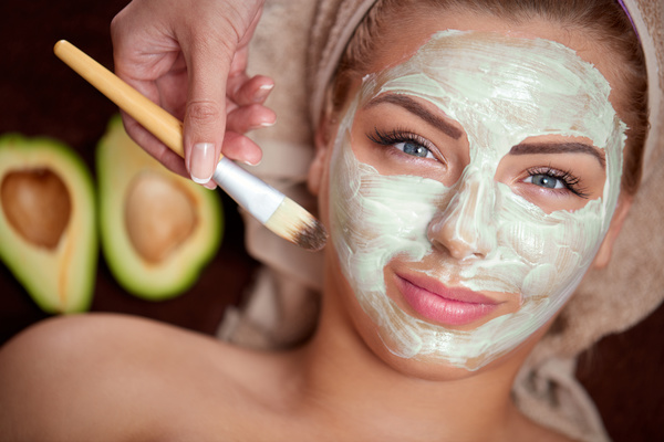 Apply a mask to do the skin care woman Stock Photo 01