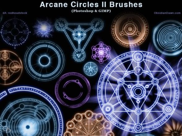 Arcane Circles Photoshop Brushes