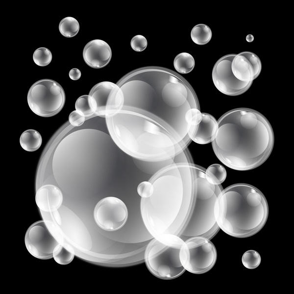 Beautiful bubbles background illustration vector 04