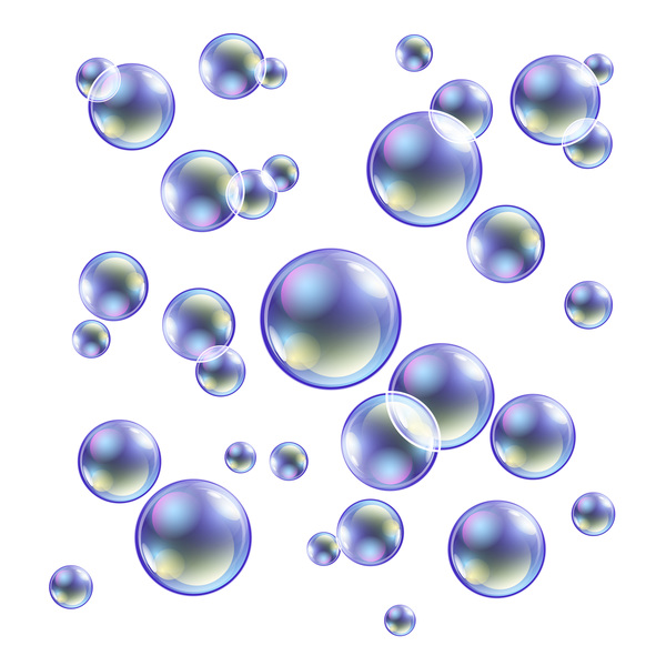 Beautiful bubbles background illustration vector 05