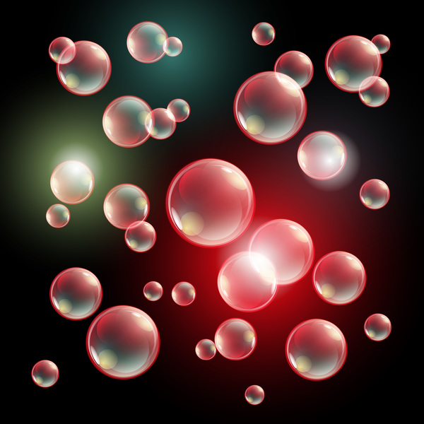 Beautiful bubbles background illustration vector 06