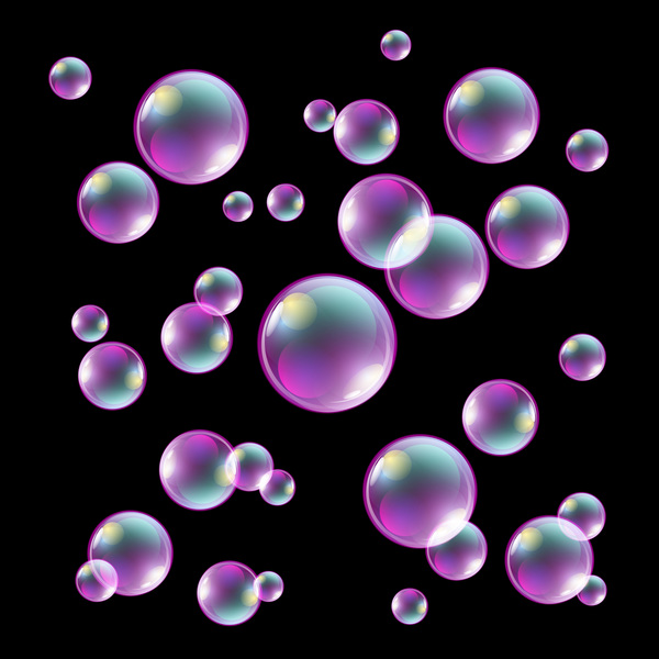 Beautiful bubbles background illustration vector 09