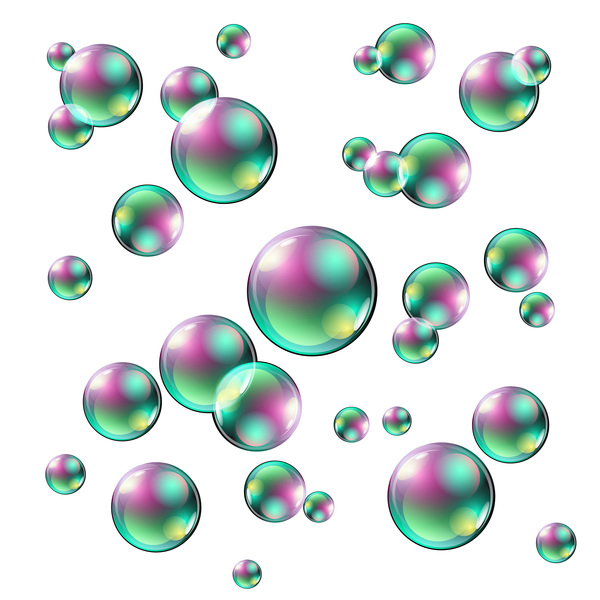 Beautiful bubbles background illustration vector 11