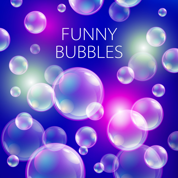 Beautiful bubbles background illustration vector 13