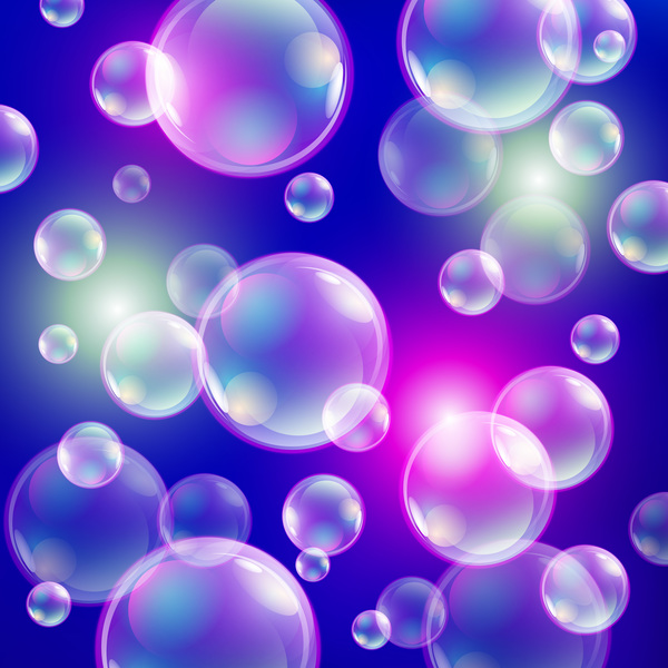 Beautiful bubbles background illustration vector 14