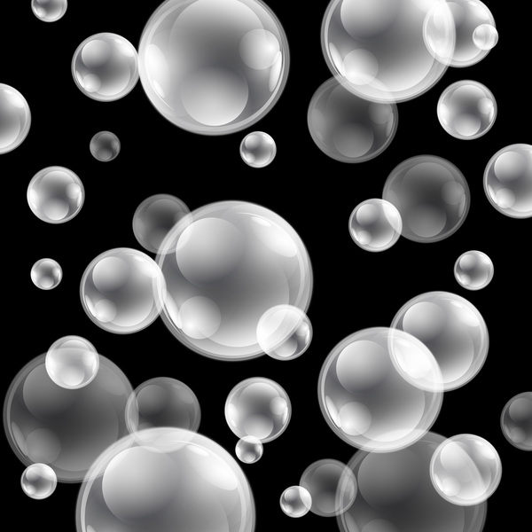 Beautiful bubbles background illustration vector 15