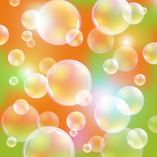Beautiful bubbles background illustration vector 19