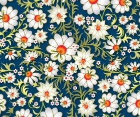 Beautiful flower decor seamless pattern vectors 06
