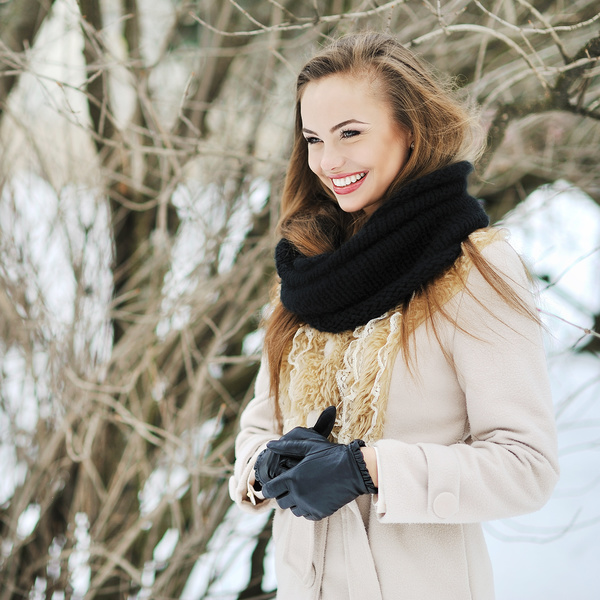 Beautiful girl model winter portrait HD picture 03 free download