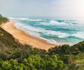 Beautiful natural landscape of the beach HD picture