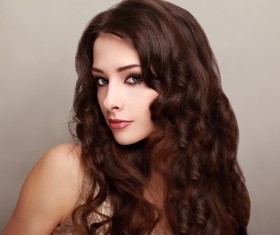 Big Wave Hair Beautiful woman photo 01