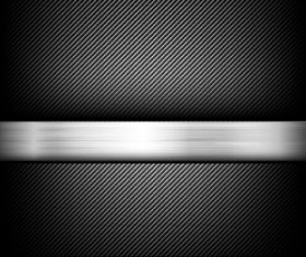 Black carbon fiber with polished metal vector background 01